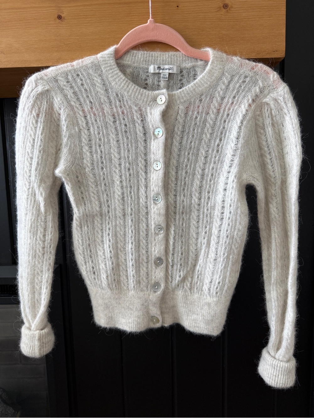 Madewell Merino Wool Cable Knit sweater